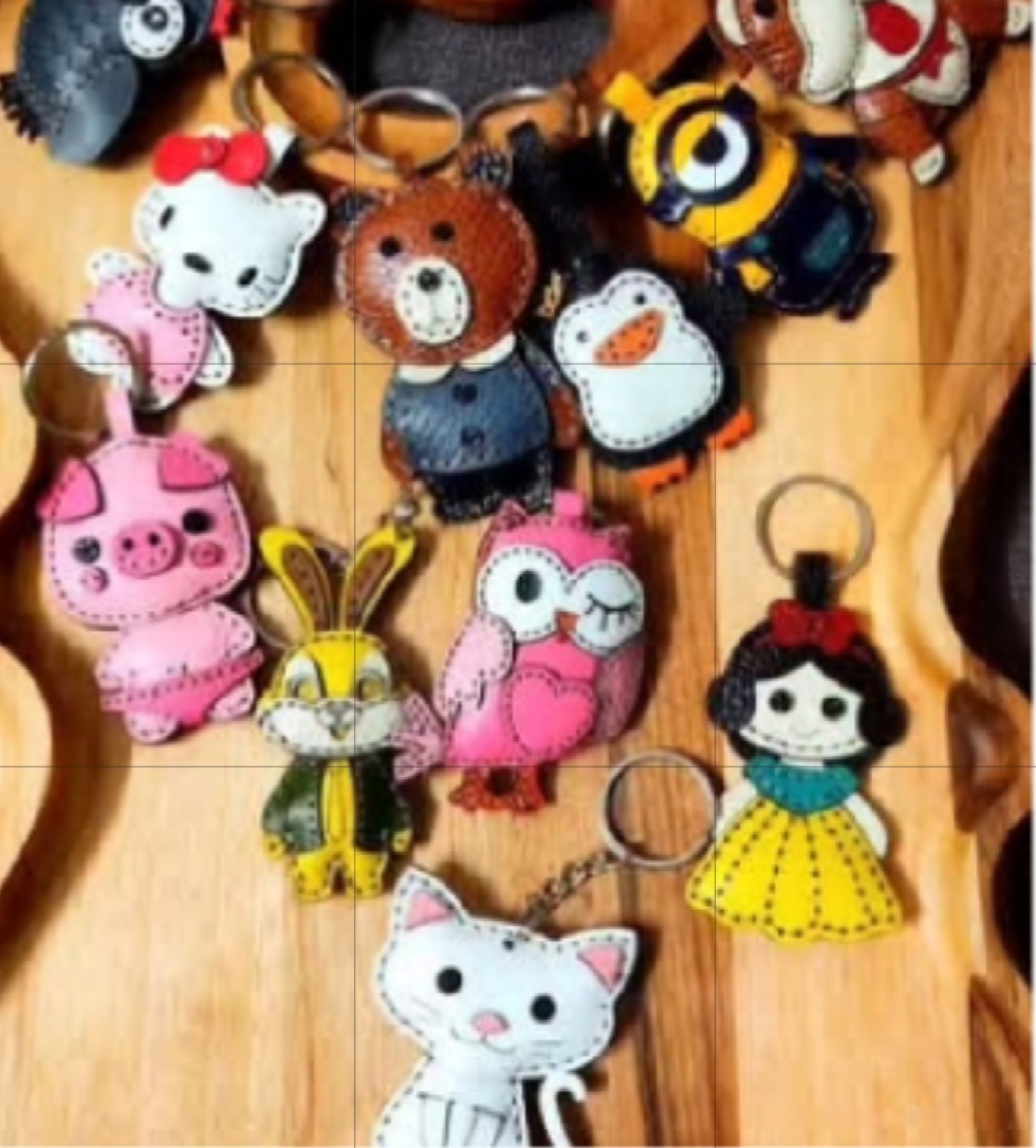 جا سوئیچی چرم دست دوز